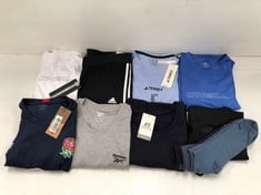 9 X SPORTSWEAR VARIOUS BRANDS AND SIZES INCLUDING REEBOK T-SHIRT SIZE L - LOCATION 44A.