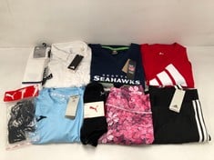 9 X SPORTSWEAR VARIOUS BRANDS AND SIZES INCLUDING REAL MADRID SOCKS SIZE 43/45 - LOCATION 40A.