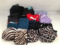 VARIETY OF SWIMMING COSTUMES AND BIKINIS VARIOUS BRANDS AND SIZES INCLUDING PUMA RED SWIMMING COSTUME - LOCATION 28A.