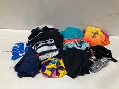 VARIETY OF MEN'S AND WOMEN'S SWIMMING COSTUMES IN VARIOUS SIZES AND MODELS INCLUDING URBAN CLASSICS BLACK SWIMMING COSTUME SIZE 3XL - LOCATION 20A.