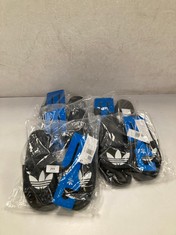 5 X ADIDAS FLIP FLOPS MODEL ADILETTE LITE BLACK SIZE 42 - LOCATION 4A.