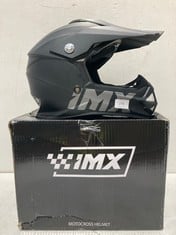 IMX RACING FMX-01 JUNIOR OFF-ROAD MOTOCROSS ENDURO MOTORBIKE HELMET POLYCARBONATE SHELL REMOVABLE PADS AND HELMET LINER VENTILATION ECE HOMOLOGATION SIZE 48-49 CM - LOCATION 9B.