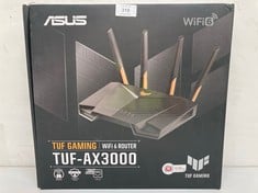 ASUS TUF GAMING AX3000 V2 - EXTENDABLE WIFI 6 GAMING ROUTER WITH 4G/5G MOBILE TETHERING VIA USB, GAMING PORT, MOBILE GAMING MODE, AIMESH, AI PROTECTION PRO, VPN FUSION - LOCATION 45B.