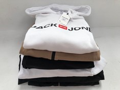 6 X JACK & JONES SWEATSHIRTS AND JACKETS VARIOUS STYLES AND SIZES - LOCATION 30B.