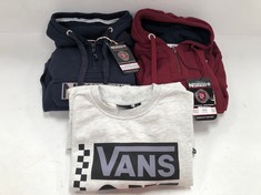 3 X NORWAY AND VANS SWEATSHIRTS VARIOUS SIZES - LOCATION 30B.