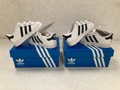 2 X ADIDAS SUPERSTAR CF I MODEL SHOES WHITE SIZE 20 - LOCATION 2B.