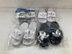 4 X ADIDAS FLIP FLOPS MODEL ADILETTE LITE INCLUDING A WHITE ONE SIZE 39 - LOCATION 11B.