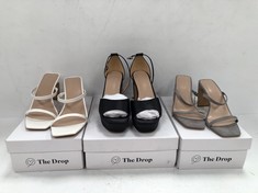 3 X PAIRS OF HEELS THE DROP VARIOUS MODELS AND SIZES - LOCATION 15B.