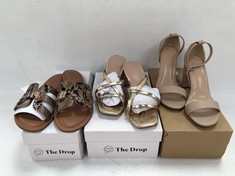 3 X THE DROP SHOES VARIOUS MODELS AND SIZES INCLUDING SANDALS SIZE 40.5 - LOCATION 15B.