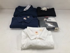 5 X LEVIS GARMENTS VARIOUS MODELS INCLUDING BLUE POLO SHIRT 3XL-LOCATION 41A.