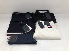 5 X TOMMY HILFIGER CLOTHING INCLUDING BLACK POLO SHIRT SIZE M-LOCATION 45A.