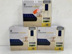 3 X INTEX CLASSIC DOWNY DURA-BEAM - INFLATABLE MATTRESS, 99X191X25CM LOCATION 44B .