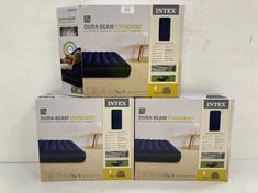 3 X INTEX CLASSIC DOWNY DURA-BEAM - INFLATABLE MATTRESS, 99X191X25CM LOCATION 44B .