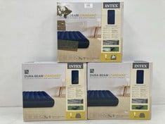 3 X INTEX CLASSIC DOWNY DURA-BEAM - INFLATABLE MATTRESS, 99X191X25CM - LOCATION 40B.