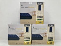 3 X INTEX CLASSIC DOWNY DURA-BEAM - INFLATABLE MATTRESS, 99X191X25CM - LOCATION 40B.