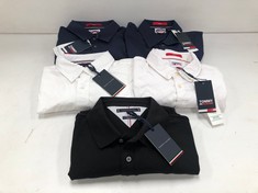 5 X TOMMY HILFIGER GARMENTS VARIOUS MODELS INCLUDING WHITE SHIRT SIZE L-LOCATION 45A.