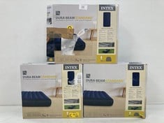 3 X INTEX CLASSIC DOWNY DURA-BEAM - INFLATABLE MATTRESS, 99X191X25CM - LOCATION 36B.