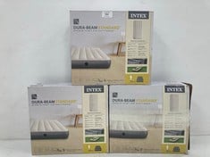 INTEX 6410 DURA-BEAM STANDARD SINGLE HIGH - INFLATABLE MATTRESS, FIBER-TECH TECHNOLOGY, MULTICOLOUR, 99 X 191 X 25 CM - LOCATION 36B.