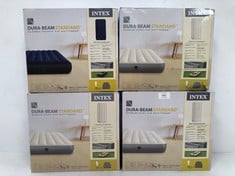 4 X INTEX MATTRESS DURA BEAM STANDARD CLASSIC DOWNY AND SINGLE HIGH-LOCATION 28B.