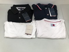 4 X TOMMY HILFIGER GARMENTS VARIOUS MODELS INCLUDING BLACK POLO SHIRT SIZE XL-LOCATION 49A.