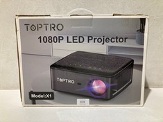 TOPTRO 1080P LED PROJECTOR MODEL X1 - LOCATION 13C.