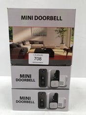 3 X MINI DOORBELLS