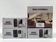 4 X MINI DOORBELLS