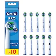 ORAL-B PRO PRECISION CLEAN ELECTRIC TOOTHBRUSH REFILLS, PACK OF 10, WHITE - ORIGINAL (ASSORTED) - LOCATION 46C.