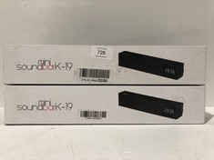 2 X SPEAKER INFINITON K19 BLACK 3,7 W BLUETOOTH USB MP3 - LOCATION 46C.