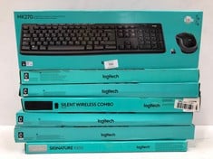 7 X LOGITECH KEYBOARDS VARIOUS MODELS INCLUDING MK270 - LOCATION 34C.