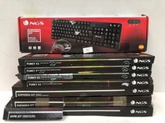 8 X NGS KEYBOARDS VARIOUS MODELS INCLUDING HYPE KIT - LOCATION 34C.