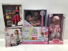 5 X ASSORTED TOYS INCLUDING BABY DOLL - LOCATION 14C.