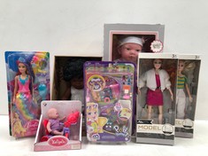 7 X ASSORTED TOYS INCLUDING BARBIE DREAM TOPIA - LOCATION 14C.