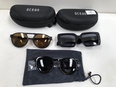 3 X OCEAN AND NAUTICAL GLASSES MODEL N900SP - LOCATION 2C.