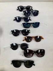 9 X POLAROID SUNGLASSES VARIOUS MODELS INCLUDING A LEOPARD PRINT - LOCATION 2C.