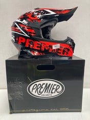 PREMIER HELMET EXIGE ZX 3, BLACK / ORANGE, SIZE L - LOCATION 43C.