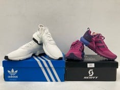 2 X SHOES VARIOUS BRANDS AND SIZES INCLUDING ADIDAS POD-S3.1 COLOUR WHITE SIZE 44 2/3 MODEL B37367 - LOCATION 51C.