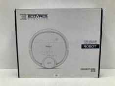 ROBOT HOOVER AND MOP BRAND ECOVACS MODEL DEENOT OZMO 900 WHITE - LOCATION 52C.