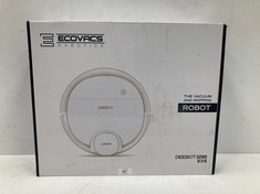 ROBOT HOOVER AND MOP BRAND ECOVACS MODEL DEENOT OZMO 900 WHITE - LOCATION 52C.