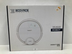 ROBOT HOOVER AND MOP BRAND ECOVACS MODEL DEENOT OZMO 900 WHITE - LOCATION 40C.