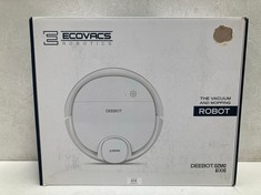 ROBOT HOOVER AND MOP BRAND ECOVACS MODEL DEENOT OZMO 900 WHITE - LOCATION 36C.