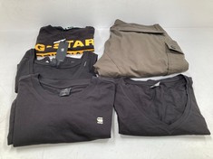 5 X RAW GARMENTS OF VARIOUS SIZES AND MODELS INCLUDING ARMY GREEN TROUSERS SIZE 38 - LOCATION 30A.