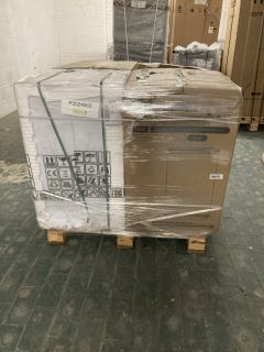 1X PALLET WITH TOTAL RRP VALUE OF £1120 TO INCLUDE 1X STATUS TOWER FAN MODEL NO M18745659, 1X KENWOOD DISHWASHERS SLIMLINE MODEL NO KDW45X23, 1X HISENSE BLT-IN ELEC SINGLE OVEN TSL MODEL NO BI64211PX