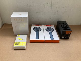 5 X ASSORTED TECH ITEMS TO INCLUDE SAFE SPEED POWER BANK: LOCATION - J14