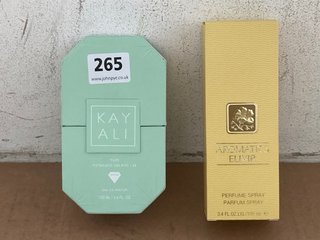 KAYALI YUM PISTACHIO GELATO 100ML EAU DE PARFUM TO ALSO INCLUDE CLINIQUE AROMATICS ELIXIR 100ML PERFUME SPRAY: LOCATION - J18