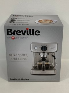 BREVILLE VCF125-01 BARISTA MINI ESPRESSO MACHINE - RRP £169.99: LOCATION - FRONT BOOTH