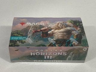 MAGIC THE GATHERING HORIZONS III PLAY BOOSTERS BOX - RRP £265.00: LOCATION - FRONT BOOTH