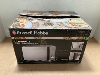 RUSSELL HOBBS COMPACT DIGITAL MICROWAVE IN BLACK: LOCATION - J21