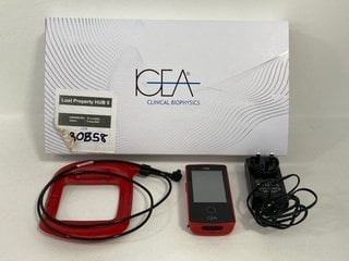 IGEA CLINICAL BIOPHYSICS IG4160N I-ONE THERAPY MEDICAL DEVICE IN RED - RRP £550.00: LOCATION - FRONT BOOTH