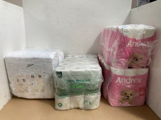 4X HOUSEHOLD ITEMS TO INCLUDE ANDREX FAMILY SOFT TOILET PAPER: LOCATION - I2